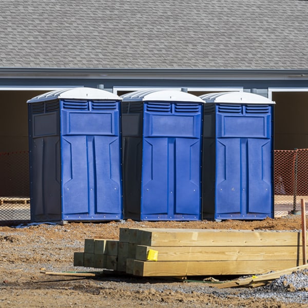 are there any restrictions on where i can place the porta potties during my rental period in Trenton Nebraska